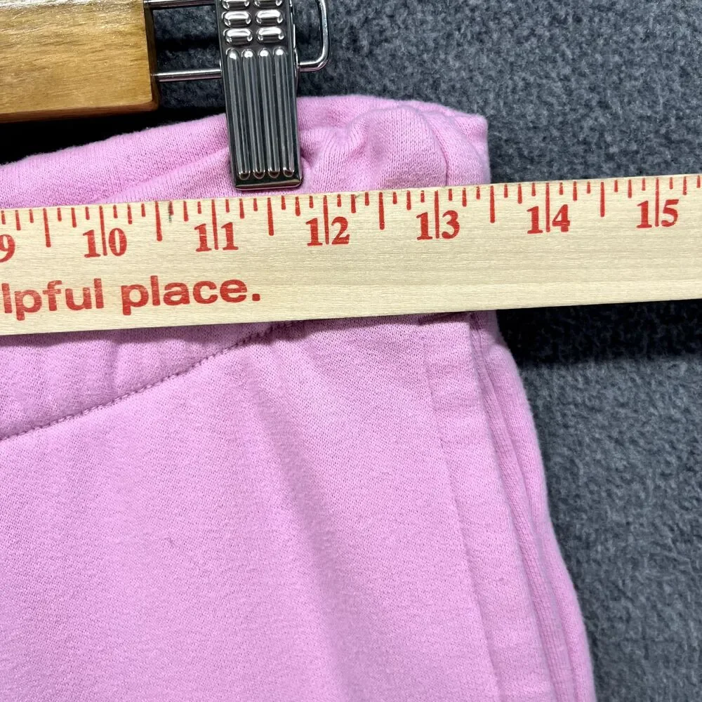 Gilly Hicks Sweatpants Womens XS Pink‎ Wide Leg High Rise Pull On Drawstrings - Picture 10 of 16